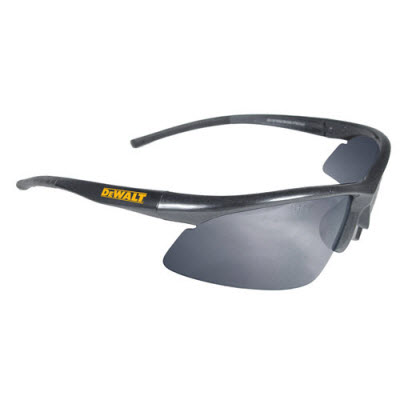 RADIANS DeWalt DPG51-6D Radius Safety Glasses: Silver Mirror Lenses Black Frame
