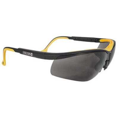 RADIANS DeWalt DPG55-2D DC Dual Comfort Safety Glasses: Smoke/Gray Lens Black/Yellow Frame