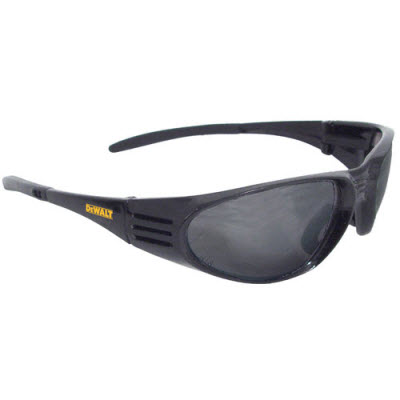 RADIANS DeWalt DPG56B-2D Ventilator Safety Glasses: Smoke/Gray Lenses Black Frame