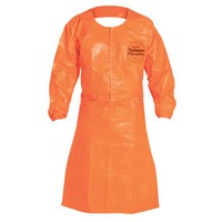 Dupont Personal Protection TP278TOR0400 DuPont Orange 34 mil Tychem ThermoPro Chemical Protection Apron With Taped Seams, Attach