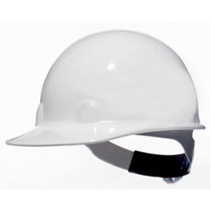 FIBRE-METAL E2SW01A000 SuperEight White HDPE SwingStrap 8-Point Ratcheting Web Suspension Cap Style Hardhat