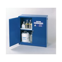 Eagle Manufacturing Company CRA-32 Eagle 30 Gallon Blue One Shelf With Two Door Manual Close Acid And Corrosive Safety Storage C