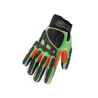 Ergodyne 17056 Ergodyne 2X Black, Lime Green And Orange ProFlex 924LD Full Hand TPR, EVA, PVC And Amortex Thermal Light Dorsal I