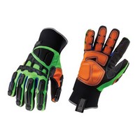 Ergodyne 16193 Ergodyne Medium Black, Lime Green And Orange ProFlex 925F(x) WP Full Finger PVC, Amortex And Neoprene Thermal Wat