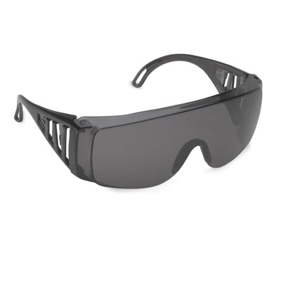 Cordova EC20S Slammer Safety Glasses: Smoke/Gray Lens and Frame