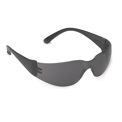 Cordova EHB20S Bulldog Safety Glasses: Smoke/Gray Lens Black Frame