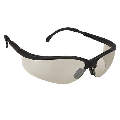 Cordova EKB50S Boxer Safety Glasses: Indoor/Outdoor Lens Black Frame