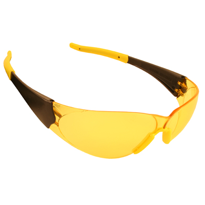 Cordova ENB30S Doberman Safety Glasses: Amber Lens Wraparound Frame