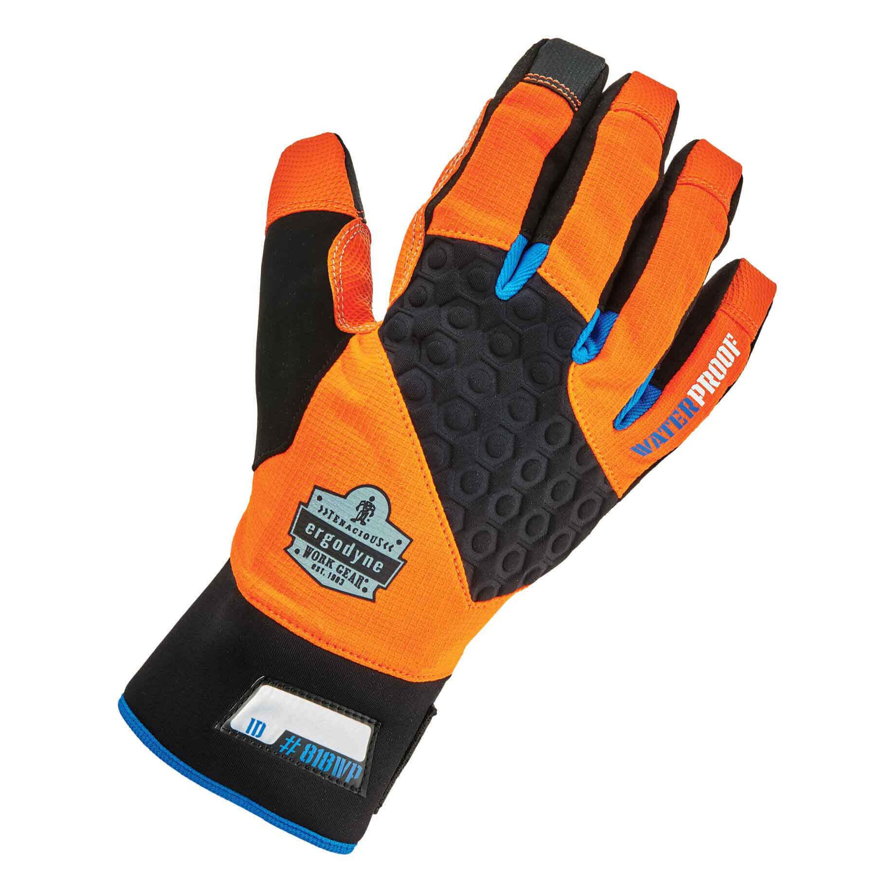 Ergodyne Proflex 818WP Hi-Viz Orange Thermal Waterproof Utility Gloves