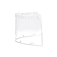 Honeywell 6750CL Fibre-Metal Model 6750 8" X 16 1/2" X .060" Clear Propionate Molded Extended View Faceshield Window For FM400 A