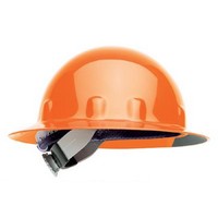 Honeywell E1RW46A000 Fibre-Metal Hi-Viz Orange SUPEREIGHT Class E, G or C Type I Thermoplastic Hard Hat With Full Brim And 3-R R