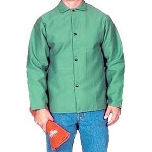 STANCO FR630 30" 9 oz. Green Flame Retardant (FR) Sateen Cotton Coat