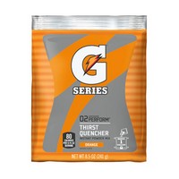 Gatorade 03957 Case of 40 8.5 oz. Orange 1 Gallon Yield Instant Powder Drink Mix Packs
