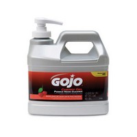 Go-Jo Industries 2356-04 GOJO 1/2 Gallon Pump Bottle Cherry Scented Gel Pumice Hand Cleaner