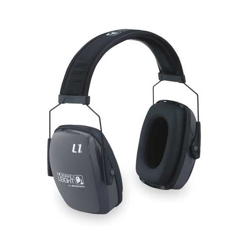 Honeywell 1010922 Howard Leight Leightning L1 Light Gray Metal Headband Noise Blocking Earmuffs