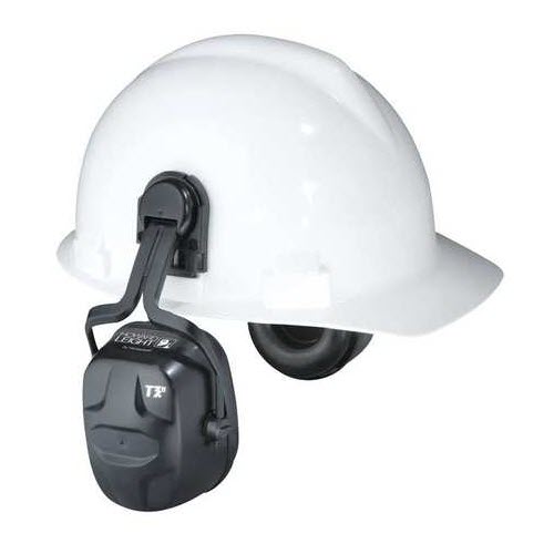 Honeywell 1011603 Howard Leight Thunder T3H Black Plastic Helmet Mount Noise Blocking Earmuffs