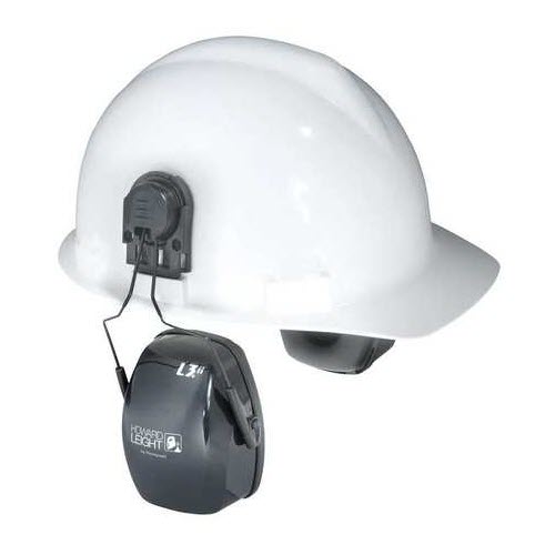 Honeywell 1011993 Howard Leight Lightning L3H Black Metal Helmet Mount Noise Blocking Earmuffs