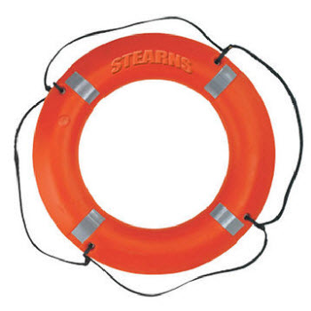 Stearns I031ORG-00-000 Industrial 30" Reflective Life Ring Type IV Buoy