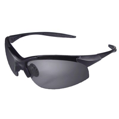 RADIANS IN1-60 Rad-Infinity Safety Glasses: Silver Mirror Lenses Black Frame