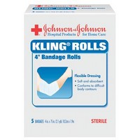 Johnson & Johnson Consumer Products 5522 Johnson & Johnson 4" X 75" Band-Aid RED CROSS KLING Tape (5 Per Box)