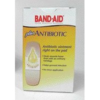 Johnson & Johnson Consumer Products 5570 Johnson & Johnson Assorted Sizes Band-Aid Plus Antibiotic Strip Adhesive Bandage (20 Pe