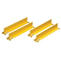 Justrite Manufacturing Co 29985 Justrite 2" X 2 1/32" X 14 11/64" Yellow Steel Shelf Dividers