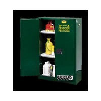 Justrite Manufacturing Co 894524 Justrite 65\" X 43\" X 18\" Green 45 Gallon Sure-Grip EX Safety Cabinet For Pesticides With 2 Self