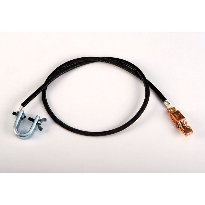JUSTRITE 08505 3' Anti-Static Grounding Wires Kit: Alligator Clip and C-Clamp