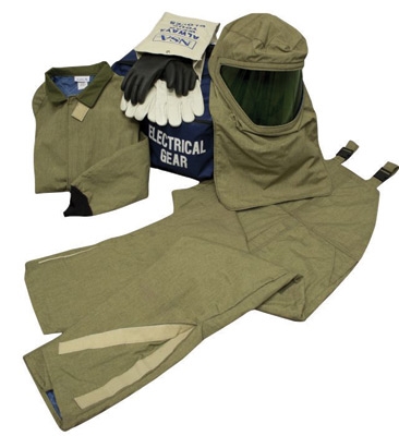 National Safety Apparel Inc K4SCLT40XL09 National Safety Apparel HRC4 ArcGuard REVOLite Work Clothing Kit With X-Large Olive Gre