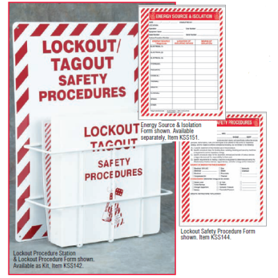 ACCUFORM KSS144 Lockout Procedure Forms: Package of 25