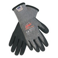 Memphis Gloves N9690TCL Large Black and Gray NINJA Therma Force Lined Cold Weather Gloves with Knit Wrists