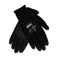 Memphis Gloves N9699XL Memphis X-Large Nija HPT 15 Gauge Hydropellant Dark Gray PVC, Foam And Sponge Coated Work Gloves With Bla