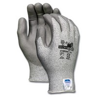 Memphis Gloves 9676M Memphis Medium UltraTech 13 Gauge Cut Resistant Gray Polyurethane Palm And Finger Coated Work Gloves With W