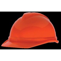 MSA (Mine Safety Appliances Co) 10034026 MSA Hi-Viz Orange V-Gard Advance Class C Type I Polyethylene Vented Hard Cap With Fas-T