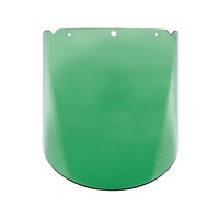 MSA (Mine Safety Appliances Co) 10115849 MSA 9.25" X 18" X 0.098" Green Polycarbonate Elevated Temperature Visor For V-Gard Syst