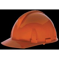 MSA (Mine Safety Appliances Co) 475382 MSA Orange TopGard Class E Type I Slotted Hard Cap With Fas-Trac Suspension