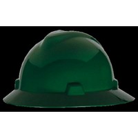 MSA (Mine Safety Appliances Co) 454735 MSA Green V-Gard Class E, G Type I Polyethylene Non-Slotted Hard Hat With Staz-On Suspens