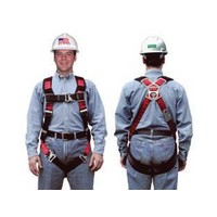 MSA (Mine Safety Appliances Co) 10041591 MSA Universal TechnaCurv Vest Style Harness With Curvilinear Comfort System, Qwik-Fit C