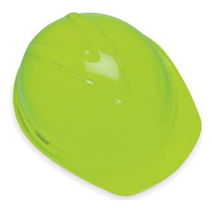 MSA (Mine Safety Appliances Co) 10074819 MSA Hi-Viz Yellow Green V-Gard Advance Class C Type I Polyethylene Vented Hard Cap With