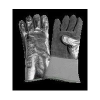National Safety Apparel Inc DJXGSP382 National Safety Apparel 18 Ounce Leather Wool Lined Heat Resistant Gloves With 13" Cuff, L