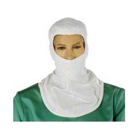 National Safety Apparel Inc H31NK National Safety Apparel One Size Fits All White 6 Ounce Nomex Flame Retardant Hood With A Sing