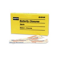 Honeywell 020566 North Latex-Free Plastic Butterfly Closure Adhesive Bandage (16 Per Box)