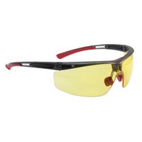 Honeywell T5900LTKA North By Honeywell Adaptec Safety Glasses With Transluscent Black Frame And Amber 4A Anti-Fog, Anti-Static A