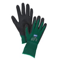 Honeywell NF35F/7S North Small NorthFlex-Oil Grip 15 Gauge High Oil Grip Black Nitrile Fully Coated Work Gloves With Green Seaml