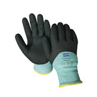 Honeywell NFD35X/9L North Size 9 NorthFlex-Oil Grip 15 Gauge High Oil Grip Black Nitrile 3/4 Coated Work Gloves With Green Seaml