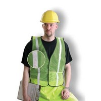 Occunomix XGTM-YXL OccuNomix X-Large Yellow OccuLux Lightweight Polyester And Mesh Non-ANSI Economy Vest With Front Hook And Loo