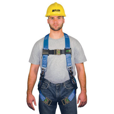 MILLER P950DQC/S/MBL DuraFlex Python Ultra Small/Medium Blue Full Body Harness: Single D-Ring