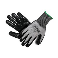 HexArmor 9010-10 HexArmor Size 10 Black And Gray Level 6 Series SuperFabric Cut Resistant Gloves With Flat Nitrile Palm Coating