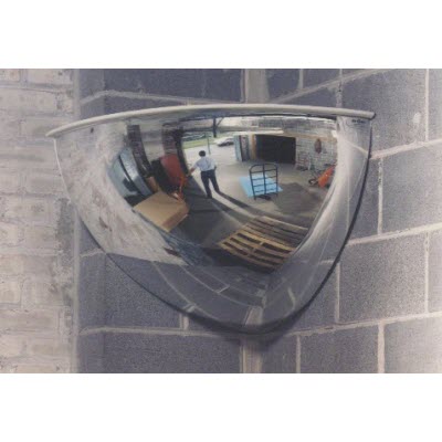 SEE ALL PV18-90 18" Quarter Dome Panaramic 90 Degrees Indoor/Outdoor Surveillance Mirror