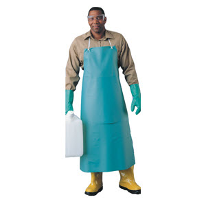 Ansell PVC45G Universal Heavy-Duty 18 mil Green PVC Apron